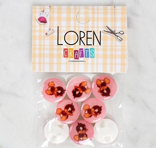  Crafts 8'li Ördek Düğme - 1208