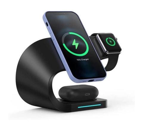 4in1 Kablosuz Wireless Iphone Airpods Apple Watch Şarj Standı