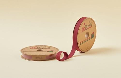 Biye Koton Katlı D04 Bordo 2 cm 25 Metre %65 Koton %35 Polyester