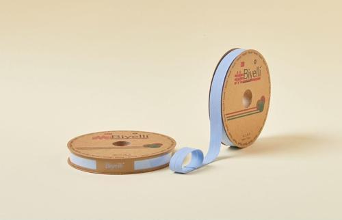 Biye Koton Katlı D07 Açık Mavi 2 cm 25 Metre %65 Koton %35 Polyester