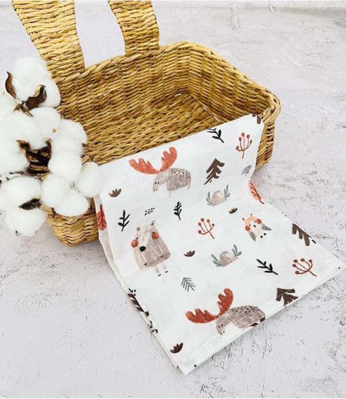 Çok Amaçlı Müslin Bezi Örtü Battaniye 75x75