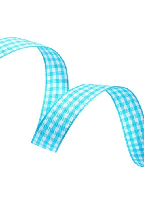 Tafta Ekoseli Kurdele 25 mm Mint 5 Metre
