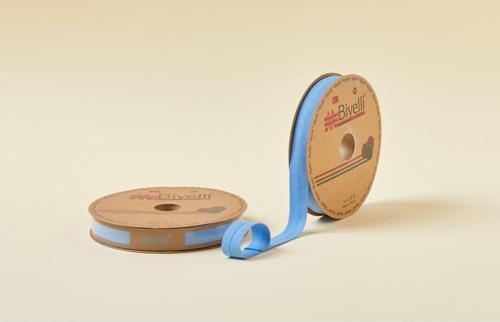 Biye Koton Katlı D60 Koyu Mavi 2 cm 25 Metre %65 Koton %35 Polyester