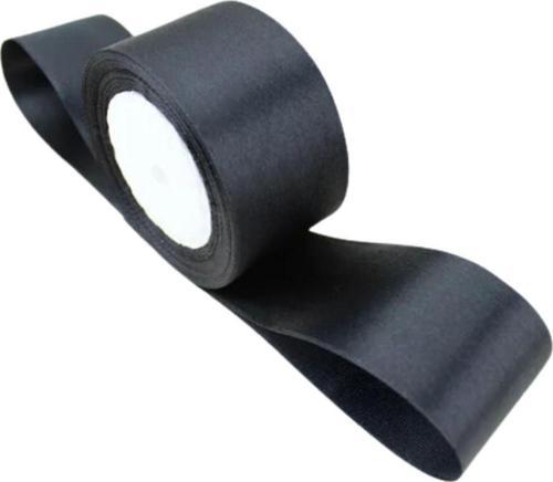 Saten Kurdele 6 cm Siyah 2 Metre