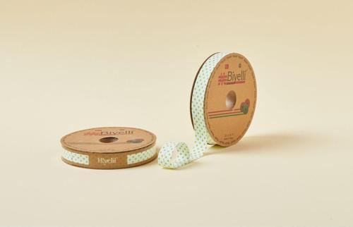 Biye Puanlı Katlı B05 Yeşil 2 cm 25 Metre %65 Koton %35 Polyester