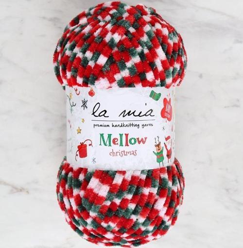La Mia Mellow Christmas Gümüş simli El Örgü İpi -