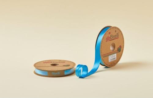 Biye Saten Katlı 015 Turkuaz 2 cm 25 Metre %100 Polyester