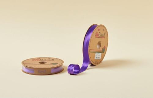 Biye Saten Katlı 032 Mor 2 cm 25 Metre %100 Polyester