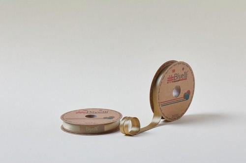 Biye Saten Katlı 035 Kahverengi 2 cm 25 Metre %100 Polyester