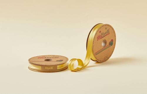 Biye Saten Katlı 037 Gold 2 cm 25 Metre %100 Polyester