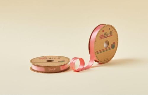 Biye Saten Katlı 063 Mercan 2 cm 25 Metre %100 Polyester