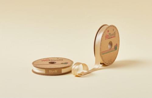 Biye Saten Katlı 067 Bej 2 cm 25 Metre %100 Polyester