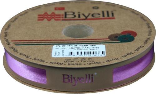 Biye Saten Katlı 068 Gül Kurusu 2 cm 25 Metre %100 Polyester
