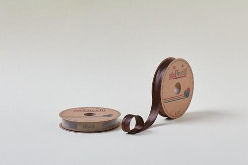 Biye Saten Katlı 084 Kahverengi 2 cm 25 Metre %100 Polyester