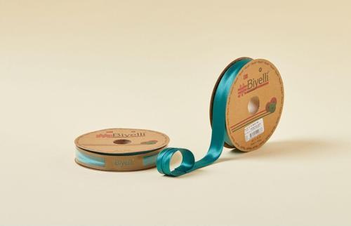 Biye Saten Katlı 088 Zümrüt Yeşili 2 cm 25 Metre %100 Polyester