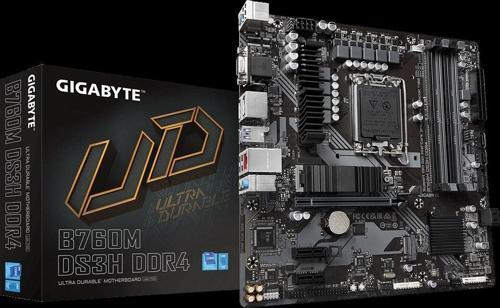 Gıgabyte B760m Ds3h Ddr4, Rev.1.0, 4xddr4, 2xm.2,  2xdp, Hdmı, Vga, 12-13-14.nesil, Lga1700 Soket, A