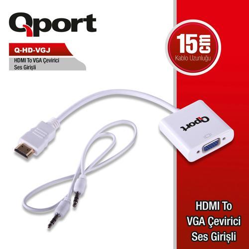 Q-hd-vgj Hvj Hdmı To Vga Çevirici