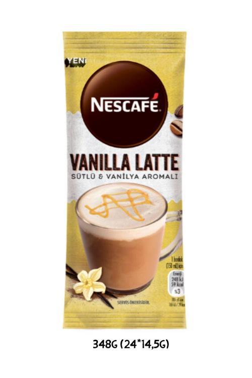 Latte Sütlü Ve Vanilla Çözünebilir Kahve Karışımı 14.5 G X 24