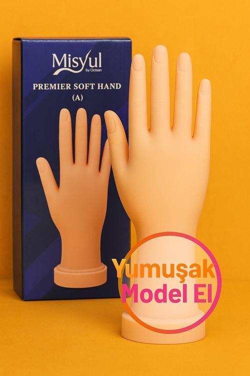 Protez Tırnak Kalıcı Oje Eğitim Model Eli Silikon El Manken