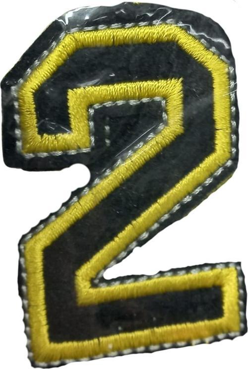 Aplike Ütü İle Yapışan 2 Rakamı Arma 2x4 cm
