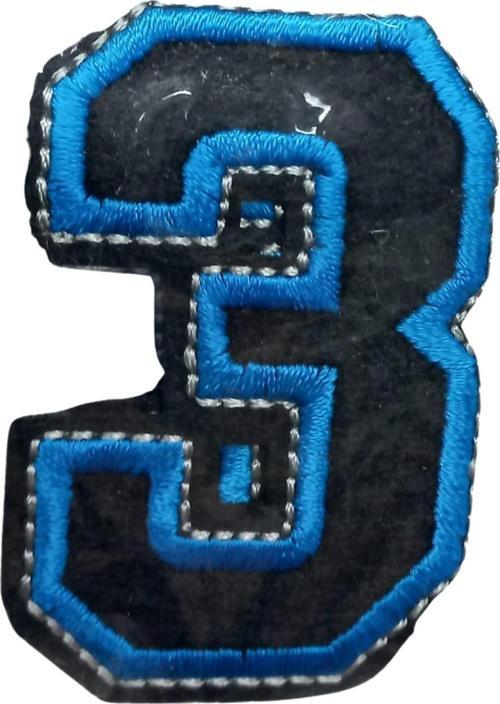 Aplike Ütü İle Yapışan 3 Rakamı  Arma 2,5x4 cm