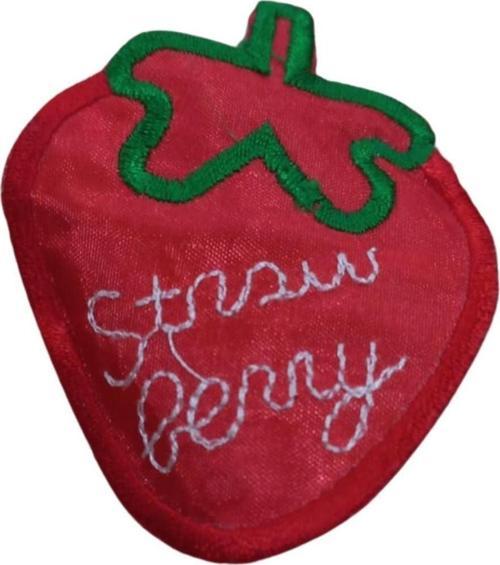 Aplike Ütü İle Yapışan Büyük Çilek Desen