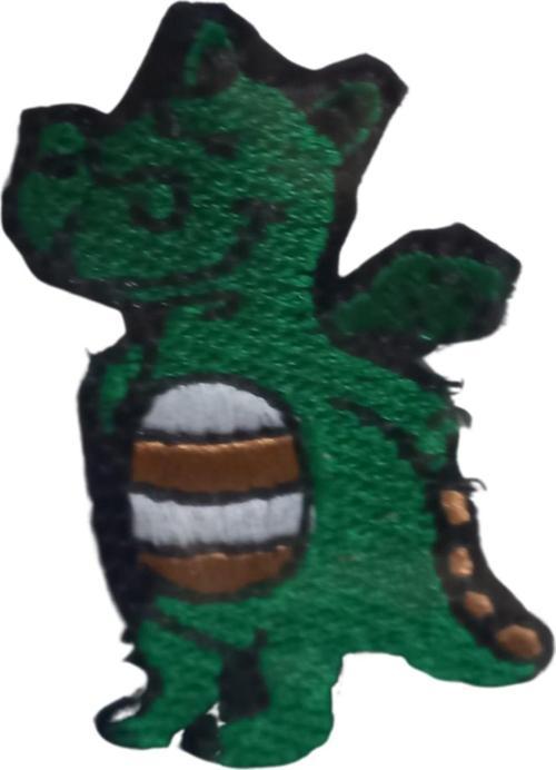 Aplike Ütü İle Yapışan Dinazor Yeşil Arma 2,5x4 cm