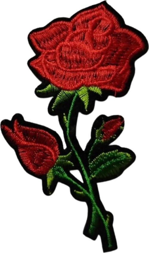 Aplike Ütü İle Yapışan Gül Büyük Arma 15x5 cm