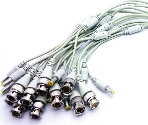 Bnc + Power Jack Tek Kablo 10 Lu Paket