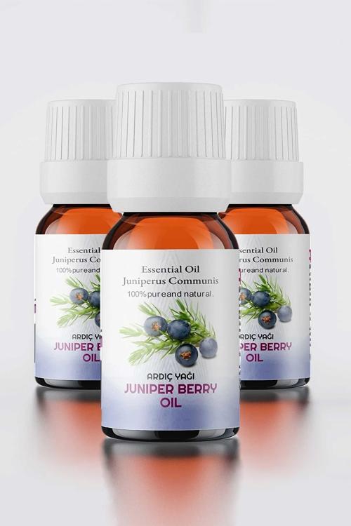 Ardıç Yağ,  Doğal Uçucu Yağ, Juniper Berry Oil, 3'lü Set 10ml