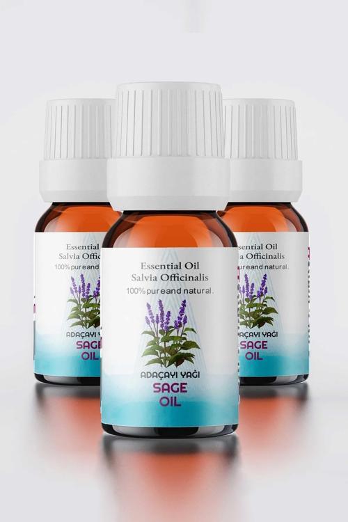Adaçayı Yağı, %100 Doğal Uçucu Yağ, Sage Oil 3'lü Set 10 ml