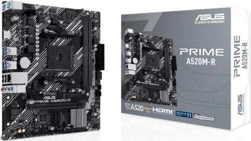 Prıme A520m-r Ddr4 5100mhz 1xhdmı 1xm.2 Usb2.0 Matx Am4 (amd Am4 5000/4000 /3000 Serisi İle Uyu