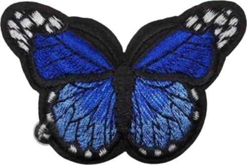 Aplike Ütü İle Yapışan Kelebek Lacivert Arma 7x5 cm