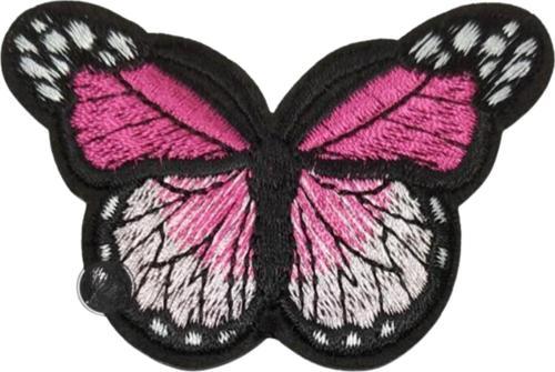Aplike Ütü İle Yapışan Kelebek Pembe Arma 7x5 cm