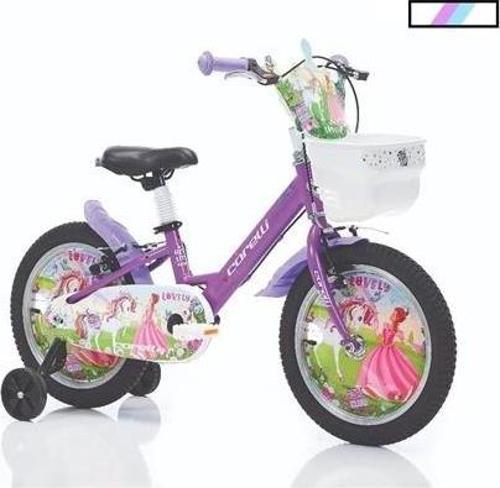 LOVELY KIZ ÇOCUK BİSİKLETİ V 16 JANT TURKUAZ BEYAZ