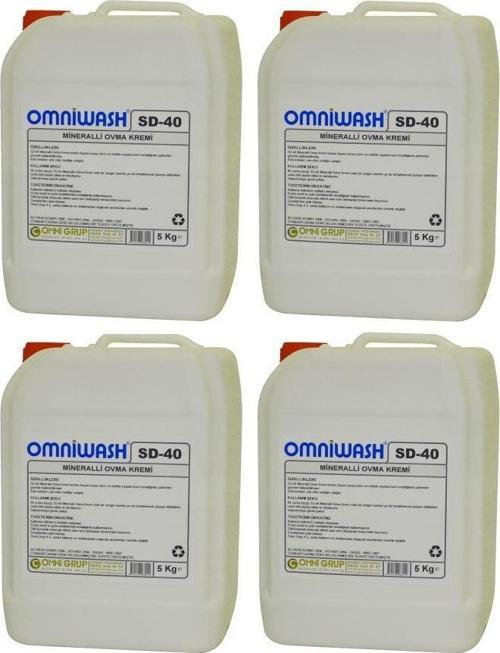 SD-40 Mineralli Ovma Temizlik Kremi 5000ml 4 Adet