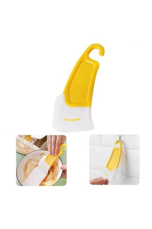 Çizmez Silikon Bulaşık Kazıyıcı Spatula Fırça Tava Tepsi Ocak Yağ Leke Temizleme Hamur Spatulası