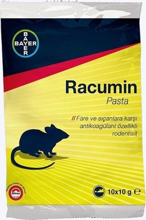 Racumin Pasta Fare Ilacı Fare Zehiri Fare Yemi Sıçan Zehiri 100 Gr