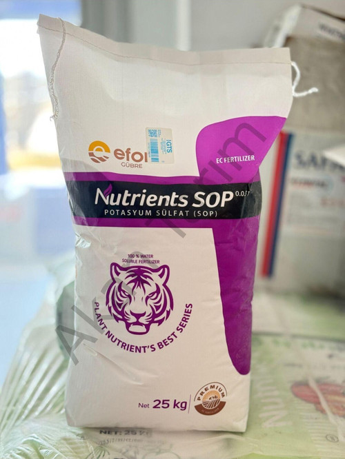 Nutrients Sop 0-0-51 Potasyum Sülfat Gübre 25 Kg