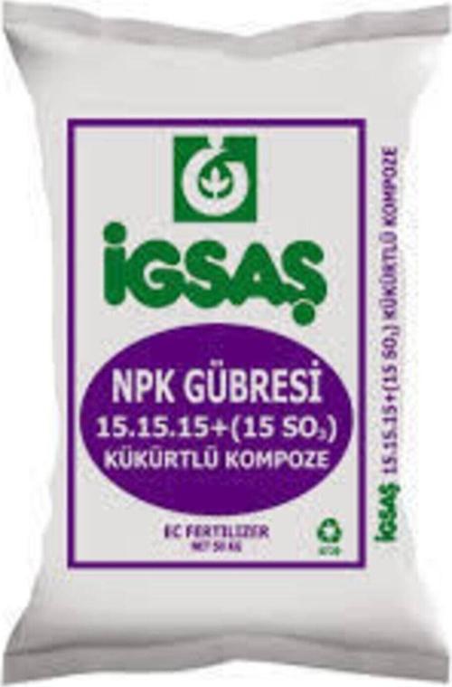 25 Kg 15 15 15 Kükürtlü Taban Gübresi Kompoze Bitki Gübresi Toprak Altı Gübre