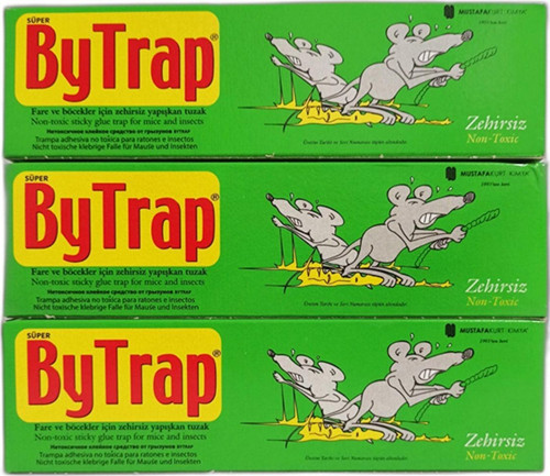 Fare Ve Böcekler Için Zehirsiz Yapışkan Tuzak 80Ml. 3 Adet