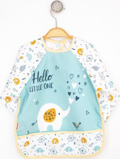 Fil Unisex Kollu Faliyet Mama Önlüğü 0/36 Ay Sıvı Geçirmez