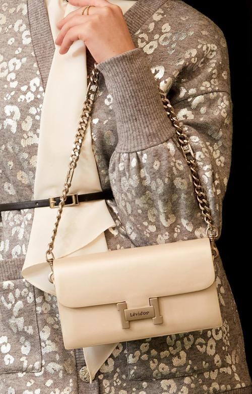 930235 Çift Askılı Kadın Omuz Çantası Krem