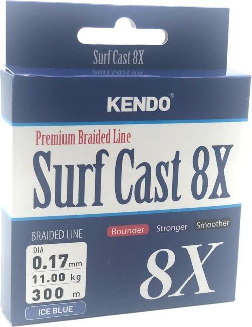 Surf Cast 8X Fıghtıng 300 mt Örgü İp ( ICE BLUE) 0,17mm