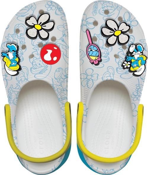 210822-90H Crocs Smurfs Platform Clog Kadın Terlik Gri