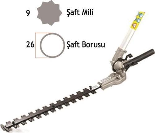 26mm 9diş Motorlu Tırpan Yüksek Lükstrüm Çit Kesme Şimşir Çit Budama Aparatı