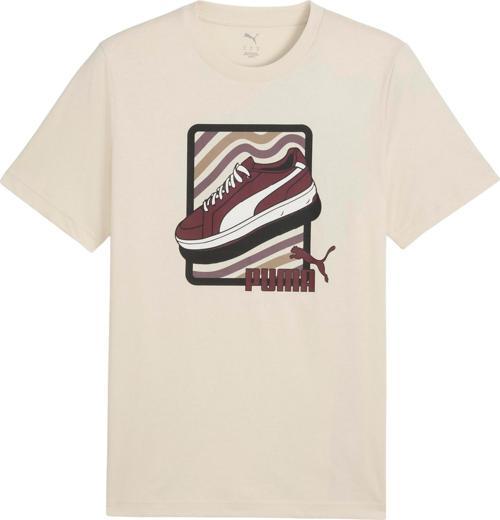 688033-87 Puma Graphıc Tee Erkek T-Shirt Krem
