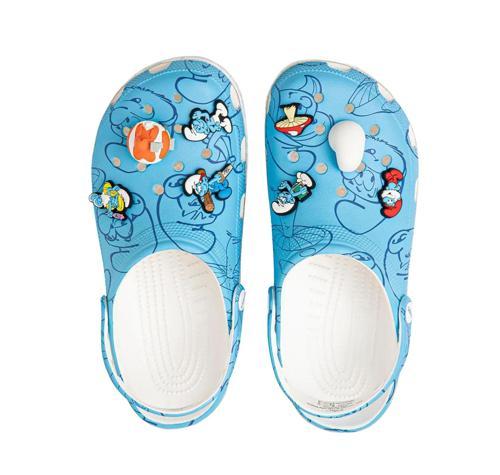210820-90H Crocs Smurfs Classic Clog Terlik Mavi