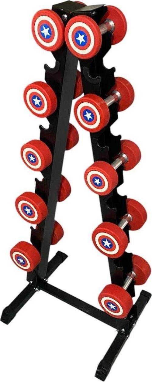 Dambıl Standı 10 Kademeli Set Dambıl Rack Stand Sehpas (Ağırlıksız)