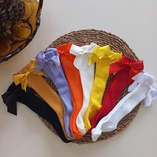 Kız Bebek 8li Fiyonklu Dizaltı Çorap Set
